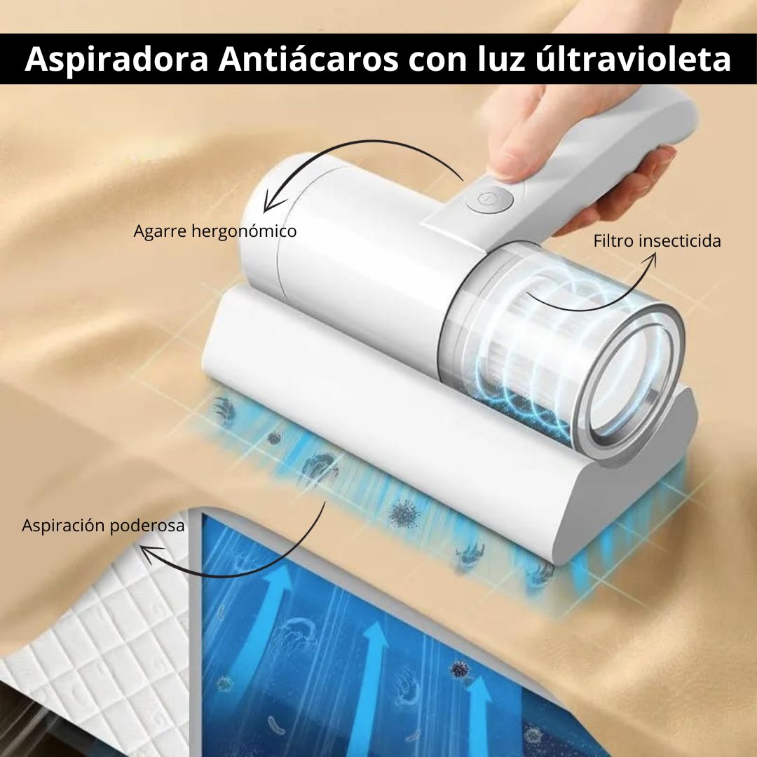 shield® Aspiradora antiácaros con luz UV