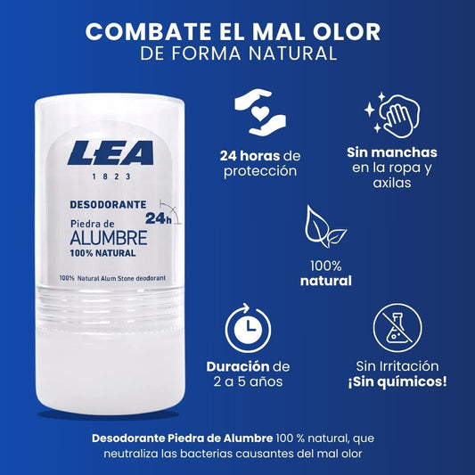 LEA® DESODORANTE DE PIEDRA ALUMBRE UNISEX