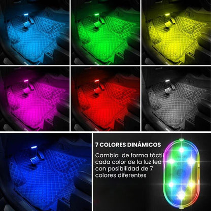 MiniLED® Luces LED RGB Táctiles x4